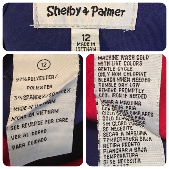 Royal Blue Belted Shift Dress Size 12 - Picture 6 of 8